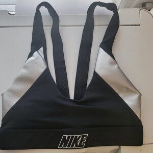 Nike Athletic Wear Sports Bra - Size X-Small - Black & Silver